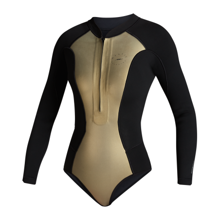 Combinaison Mystic Sway Longarm Super Shorty 2/2mm Front zip Femme 'Black Serie'  