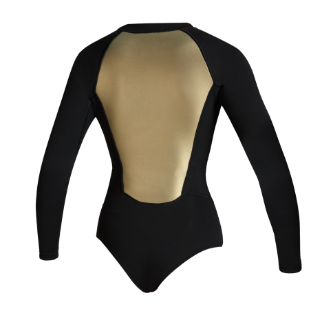 Combinaison Femme Mystic Sway Manches Longues Super Shorty 2/2mm Front zip 'Black Serie'