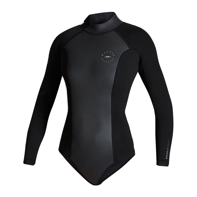 Combinaison Femme Mystic Sway Manche Longues Super Shorty 2/2mm Back zip 'Black Serie' Combinaison Femme Mystic Sway Manche Longues Super Shorty 2/2mm Back zip 'Black Serie'