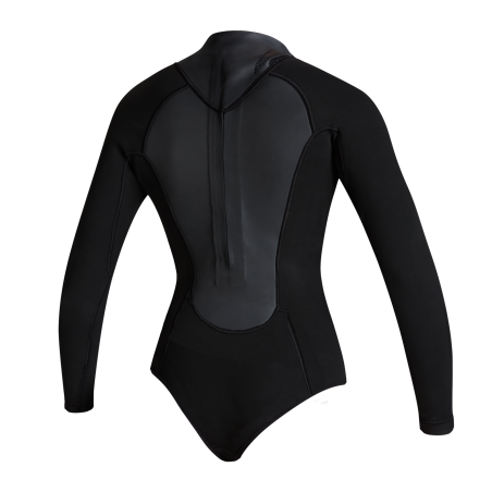 Combinaison Femme Mystic Sway Manche Longues Super Shorty 2/2mm Back zip 'Black Serie'