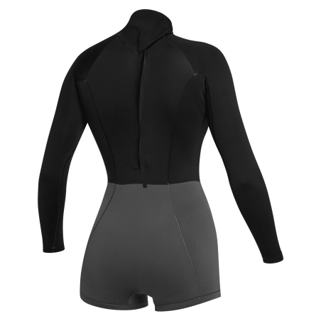 Combinaison Femme Mystic Lunar Manches Longues Shorty 2/2mm Back zip