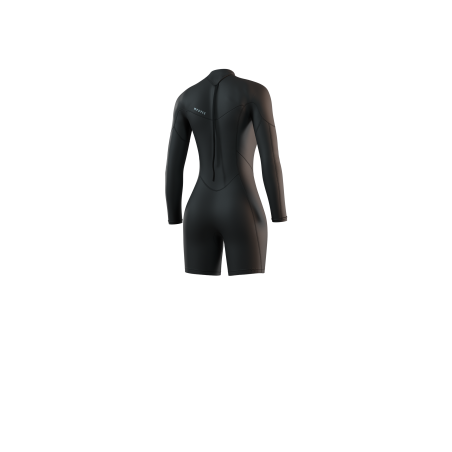 Combinaison Femme Mystic Brand Manches Longues Shorty 3/2mm Back zip Flatlock