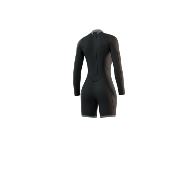 Combinaison Mystic Brand Longarm Shorty 3/2mm Back zip Flatlock Femme  