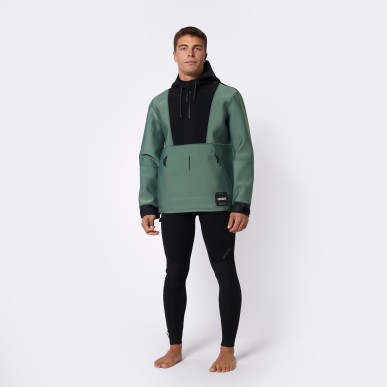 Cagoule Fulmar Neoprene Hoodie 3/2mm couleur:Dark Olive taille:XS