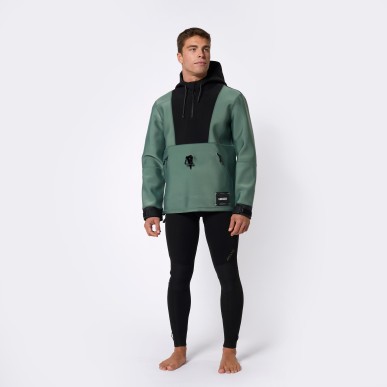 Cagoule Fulmar Neoprene Hoodie 3/2mm couleur:Dark Olive taille:XS