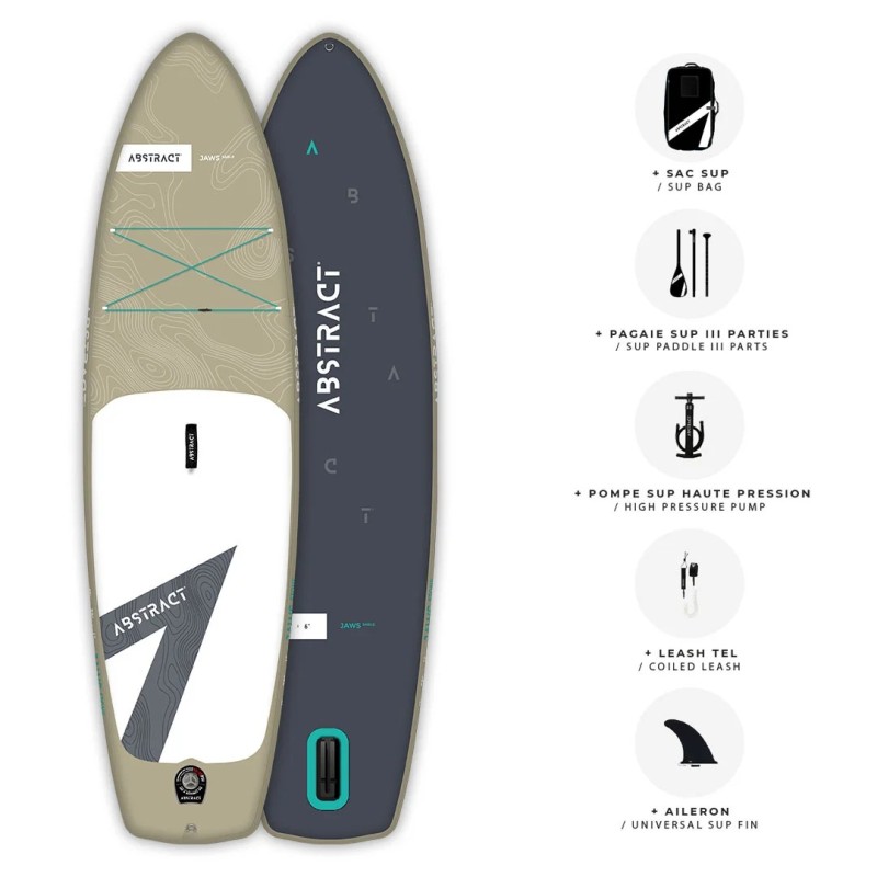 Paddle ABSTRACT Gonflable Jaws Sable 10' Paddle ABSTRACT Gonflable Jaws Sable 10'