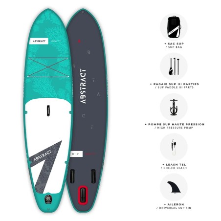 Paddle ABSTRACT Gonflable Coral Topaze 10'6